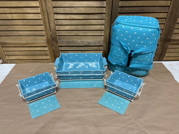 Temptations by Tara 10 Pc Baking Set w/Insulated Bag