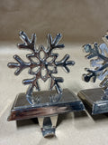 Pair Of Snowflake Stocking Holders