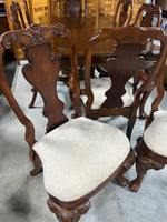 Unbranded Dining Set: Table, 1 Leaf, 8 Chairs