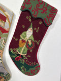 Christmas Needlepoint Stockings - Pair