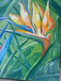 Birds of Paradise Painting by Local Artist, Ginger Olansen; Signed