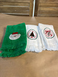 Lot Of 3 Christmas Handtowels