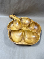 Monkey Pod Divided Serving Tray