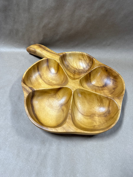 Monkey Pod Divided Serving Tray