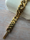 Disney Mickey Mouse Gold Tone Link Bracelet Watch (WORKS)