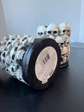 Pair of Ashland Resin Skull Pillar Candle Holders