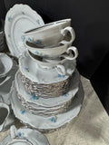 83-Piece Winterling Tivoli Blue Floral Bavarian China Set