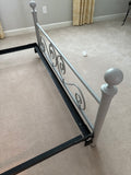 Queen Bed with Metal Frame and Hardware