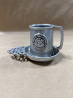 State Of West Virginia Pewter Mug And Porringer Plate