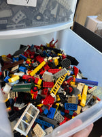 Large Lot of Assorted Legos in 2 Sterilite 3-Drawer Storage Units