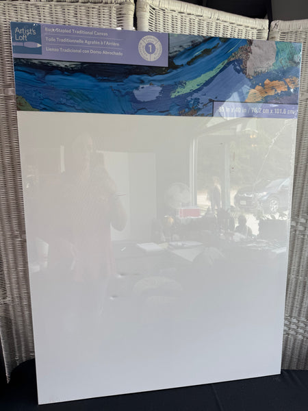 (B) Artist’s Loft Sealed Large 30x40 Canvas AS IS (READ DESCRIPTION CAREFULLY)