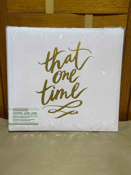 K & C “That One Time” Light Pink Scrapbook