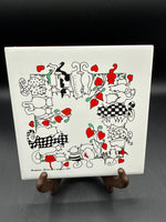 Cats Backside Series Cork Tile // 2 Available // *** PRICED INDIVIDUALLY ***