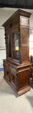 1880's German/French Huntsman's Hand Carved Oak 2 Piece China Cabinet ***HEAVY ITEM***READ DESCRIPTION CAREFULLY***
