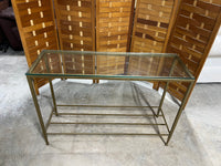 Glass/Metal Console Table