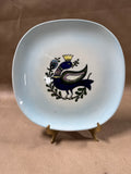 Blue Pheasant Hand Painted Plate
