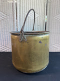 Large Vintage Brass Pot
