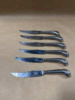 Set Of 6 Stainless Cutlass Leppington Sheffield England Steak Knives