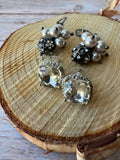 (E) Pair of Silver Tone Earrings