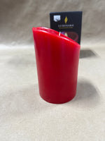 Burgundy Cinnamon Scent Luminara Flameless Candle WORKS
