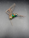 Pair Of Copper Wire Hanging Humming Birds