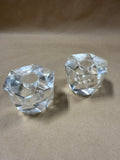 Geometric Crystal Candle Holders With Case