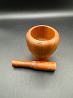 Wooden Mortar And Pestle