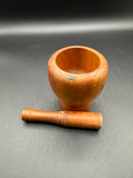 Wooden Mortar And Pestle