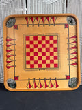 Carrom Double Sided Wooden Vintage Game Board or Decor