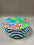 Isaac Mizrahi Melamine Tropical Style Appetizer Plates - 6 (A)