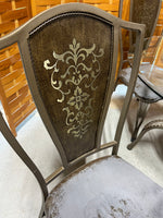 Metal/Glass Dining Table with (4) Chairs ****READ DESCRIPTION CAREFULLY***