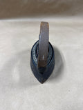 (A) Vintage Sad Iron With Wooden Handle