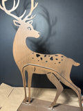 Tall Metal Cut-Out Deer