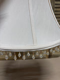 Large Light Tan Lamp Shade with Fringe