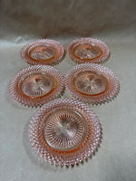 Anchor Hocking Miss America Pink Depression Glass Desert Plates — Set Of 5