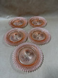 Anchor Hocking Miss America Pink Depression Glass Desert Plates — Set Of 5