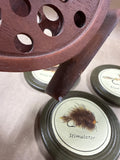 Fishing Coaster With Reel Holder - 3 Coasters