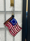 Flag Glass Ornament