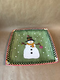 Snowman Cookie Plate