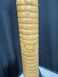 Brass Bamboo Wrapped Vintage Floor Lamp (WORKS)