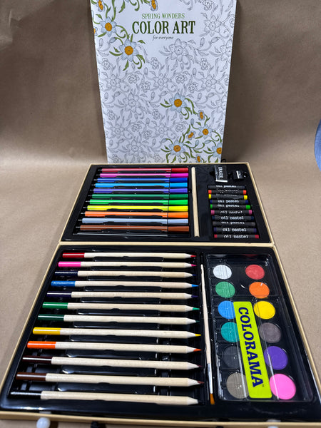 Color Art Book And Coloring Kit