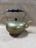 Solid Brass Footed Teapot