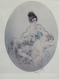 “Clipped Wings” Print by Louis Icart; Signed