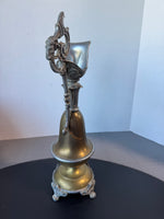 Antique Victorian Brass Mantel Urn