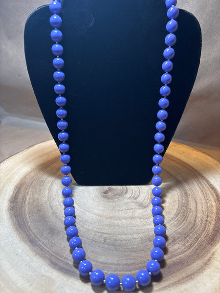 Purple Beaded Necklace