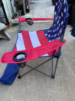 C- Oversized American Folding Arm Chair w/Carry Bag