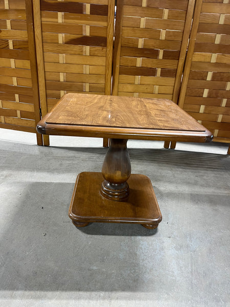 Ethan Allen Square End Table with Laminate Top