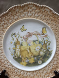 Easter Bunny Decorative Basket Plate