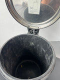 Unbranded Matte Black Metal Step Touch Trash Can