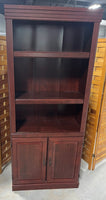 Particle Board Bookcase with Cabinet